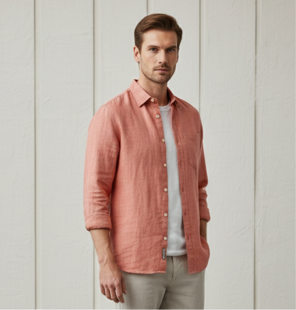 Desert Pink - Premium Cotton Shirt