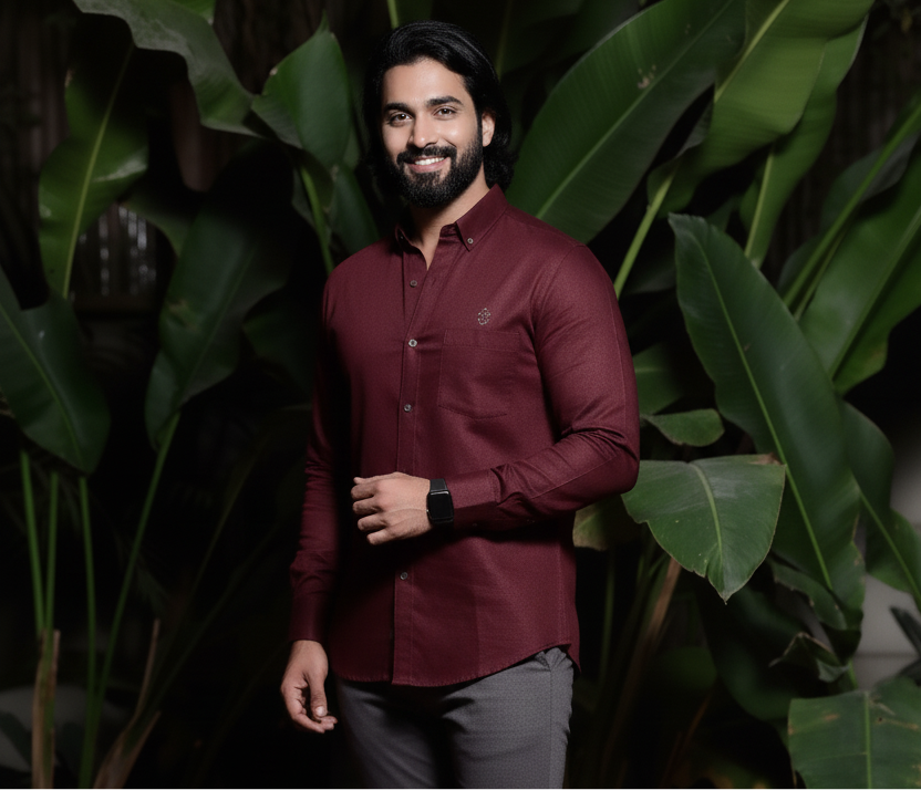 Brown Solid formal Shirt – Regular Fit