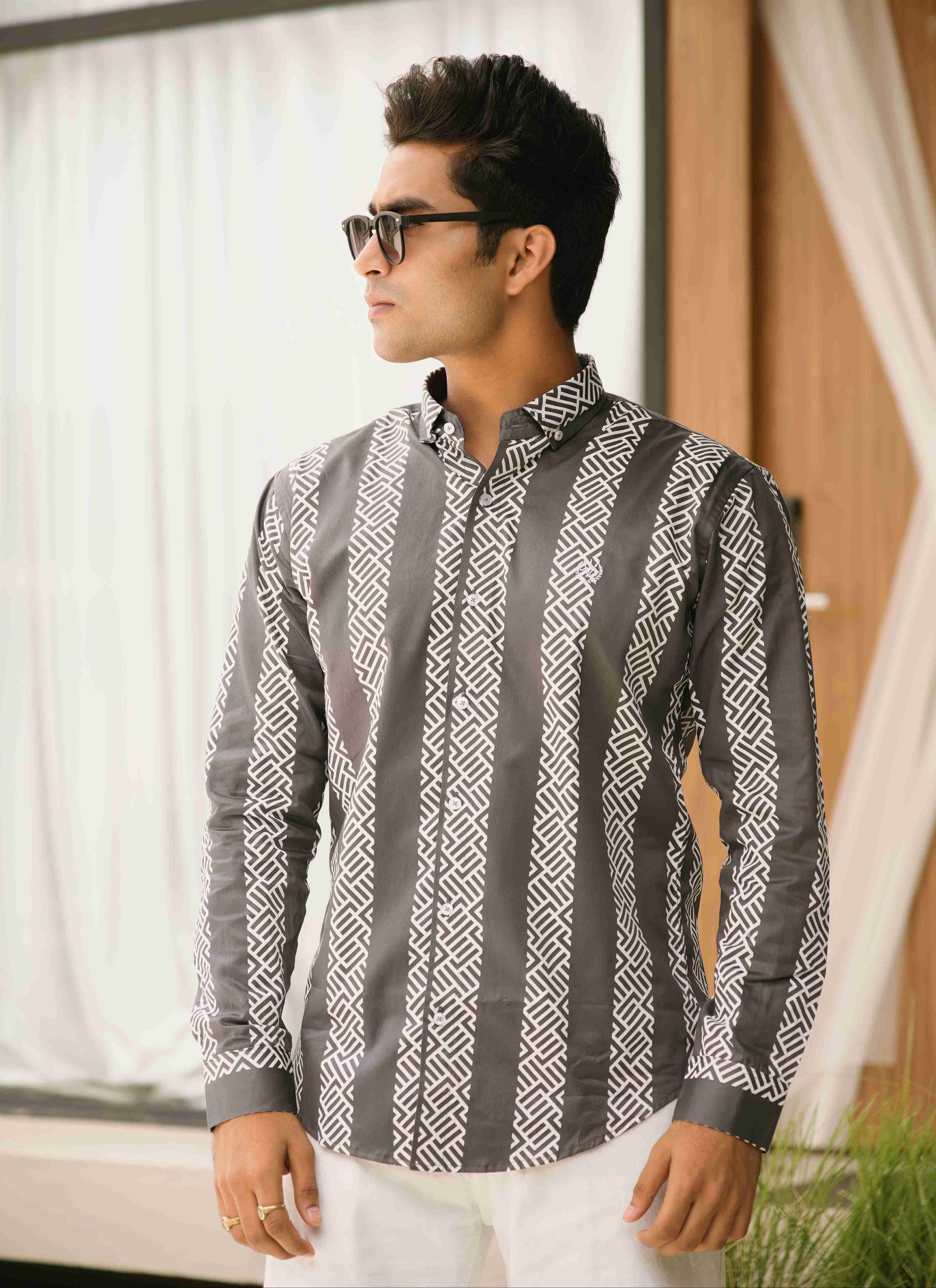Premium Italian Satin - French Navi Blue Shirt