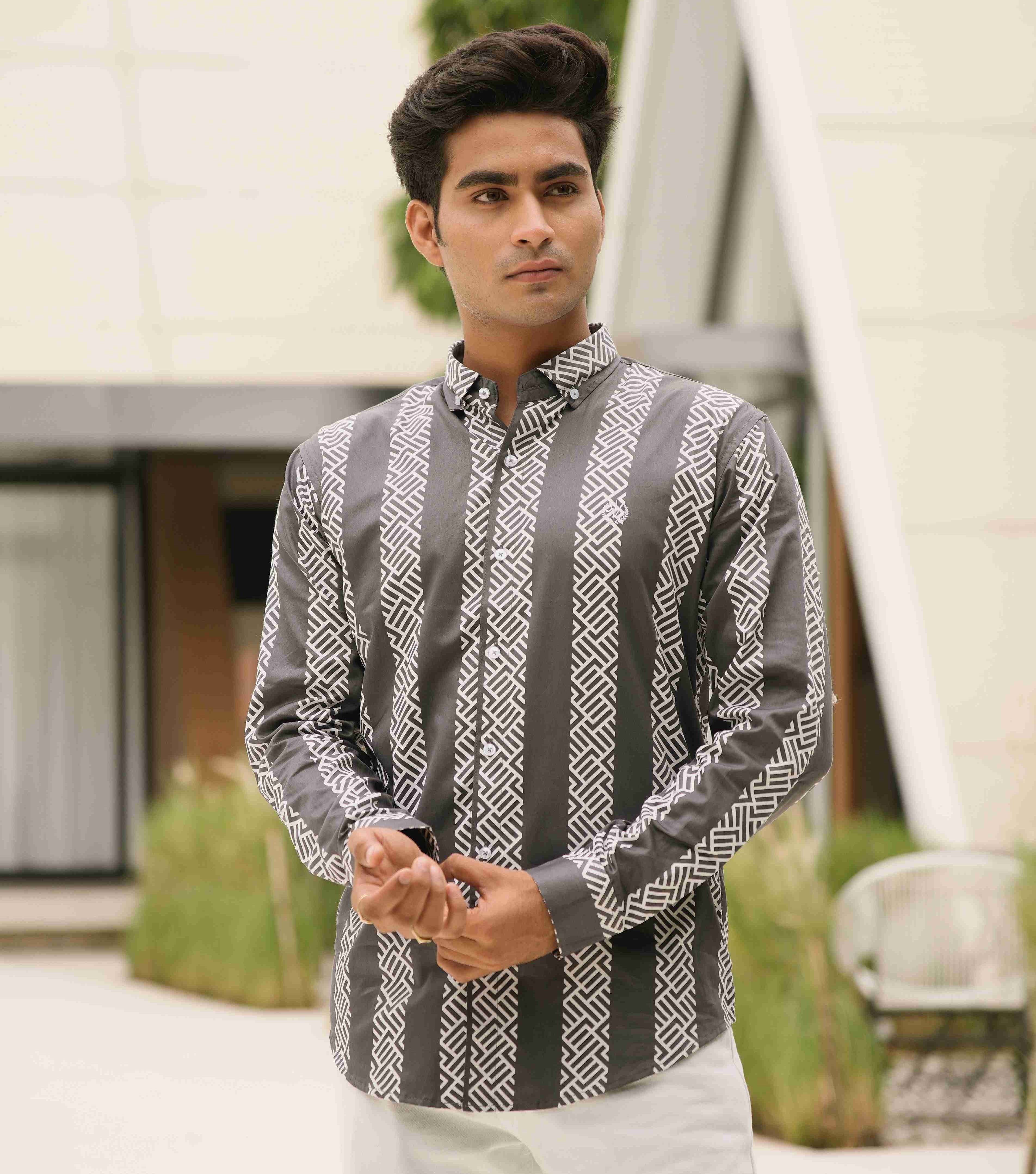 Premium Italian Satin - French Navi Blue Shirt