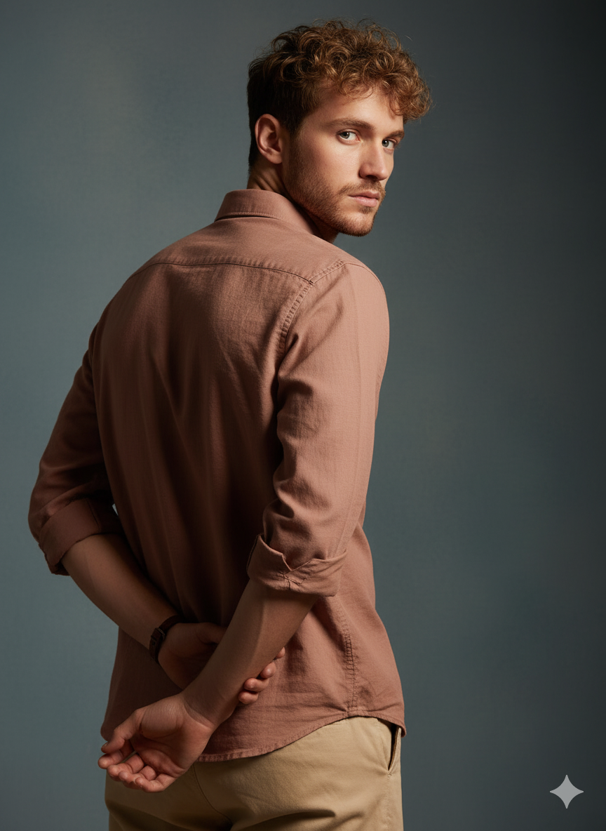 Desert Brown - Premium Cotton Shirt