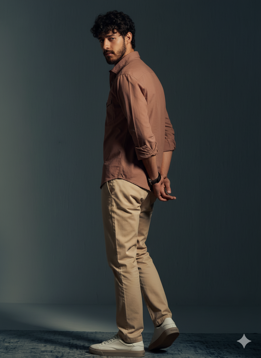 Desert Brown - Premium Cotton Shirt