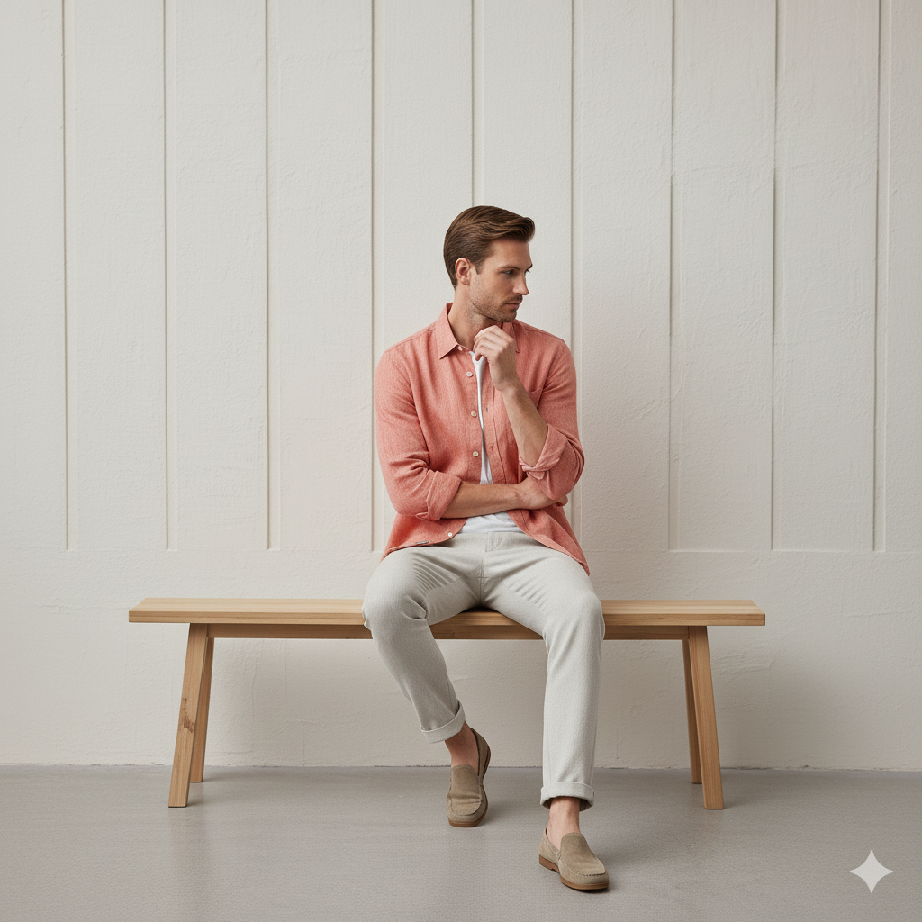 Desert Pink - Premium Cotton Shirt