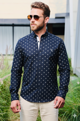 Blue Print - Premium Cotton Slim Fit Shirt