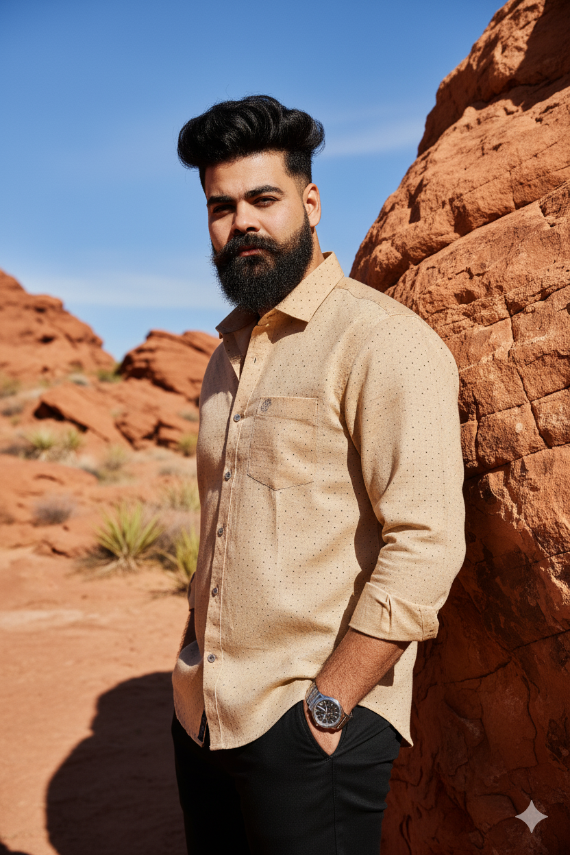 Desert Orange Shirt – Regular Fit