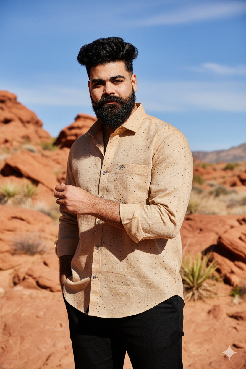 Desert Orange Shirt – Regular Fit