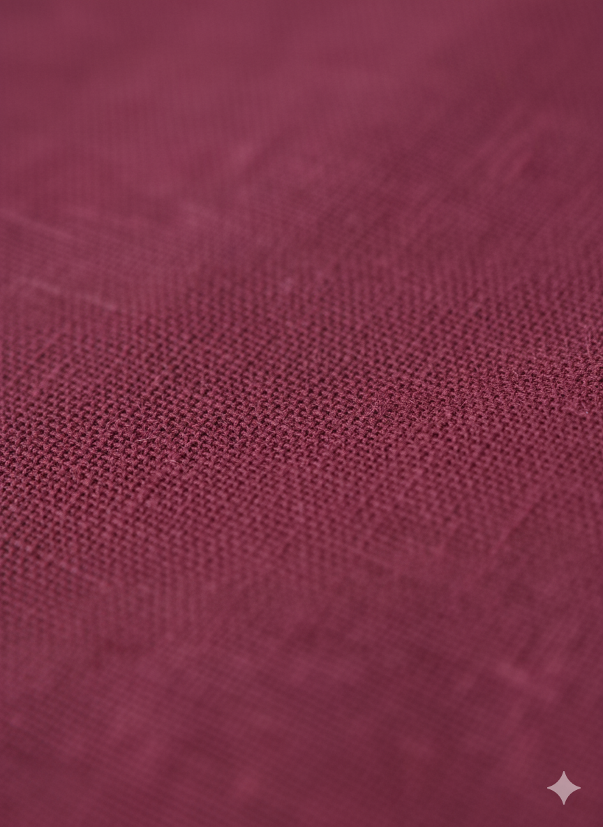 Cotton Linen Bretheble - Burgundy Shirt
