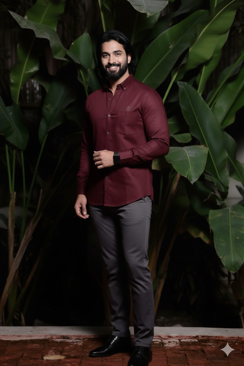 Brown Solid formal Shirt – Regular Fit