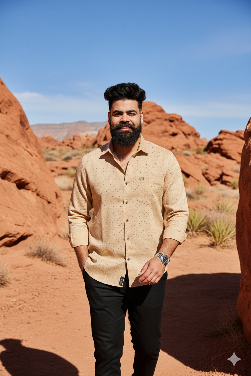 Desert Orange Shirt – Regular Fit