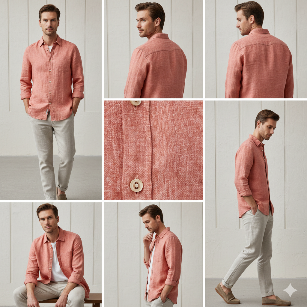 Desert Pink - Premium Cotton Shirt