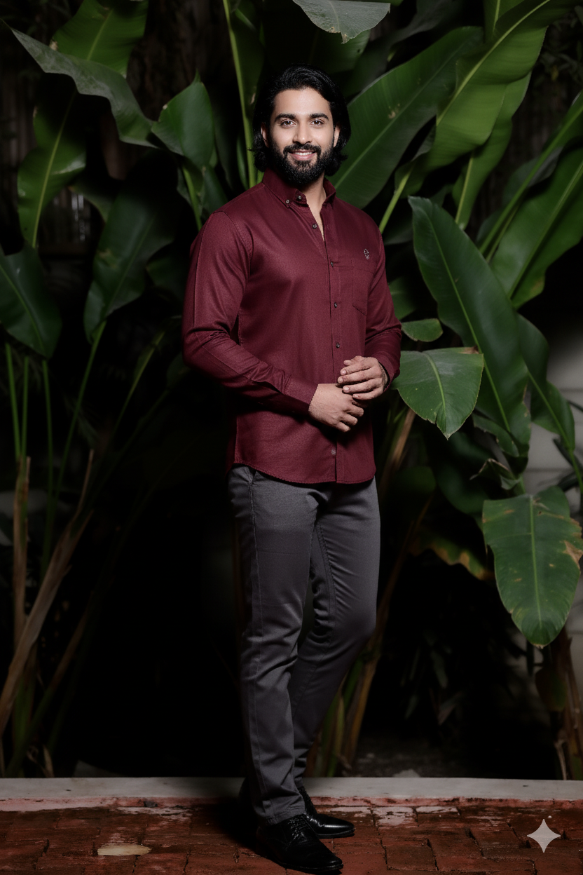 Brown Solid formal Shirt – Regular Fit