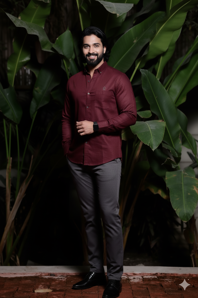 Brown Solid formal Shirt – Regular Fit