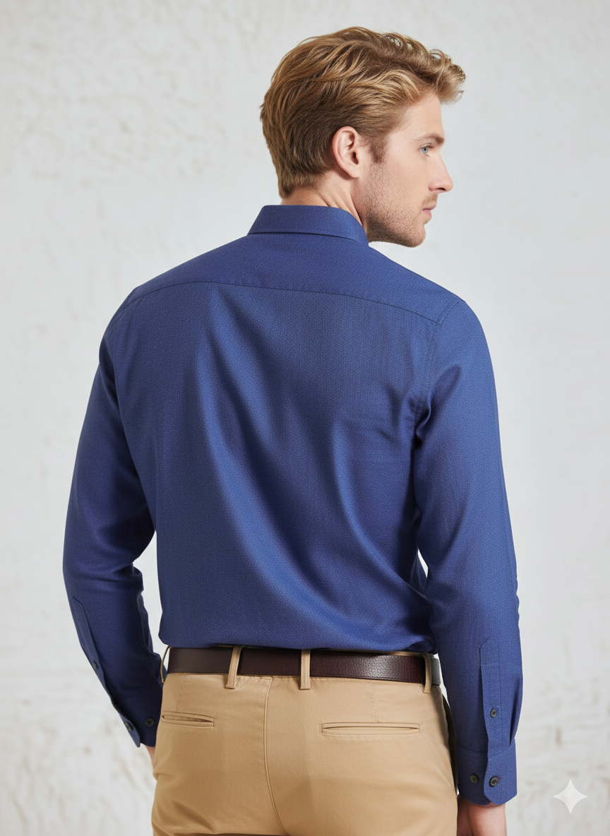 Giza Cotton - Royal Blue Shirt